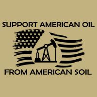 Support American Oil From American Soil USA Cooling Performance Crew T-Shirt