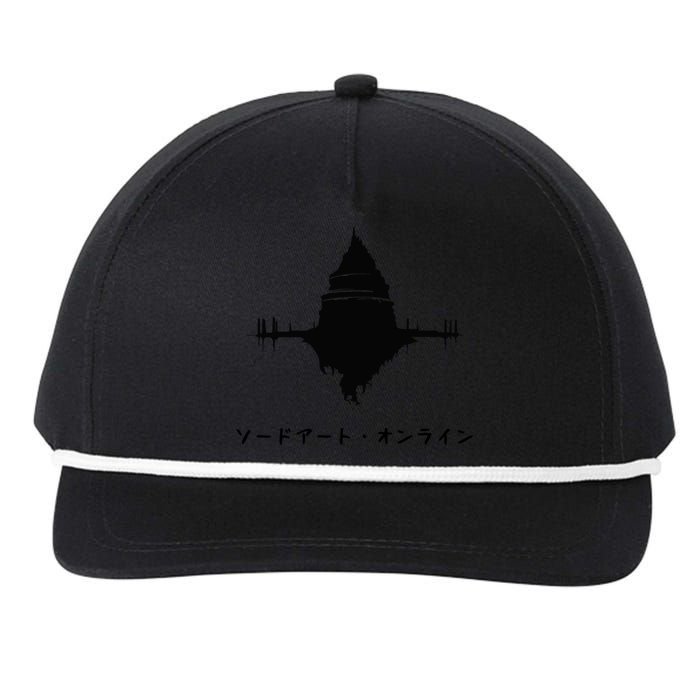 Sword Art Online Aincrad Aincrad Castle Anime Castle Sao Castle Black Versio Snapback Five-Panel Rope Hat