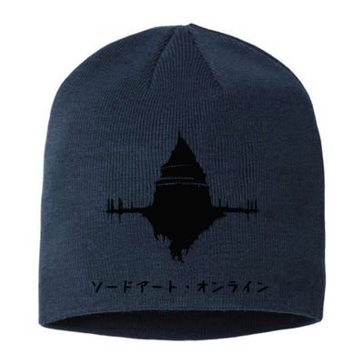 Sword Art Online Aincrad Aincrad Castle Anime Castle Sao Castle Black Versio Sustainable Beanie