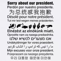 Sorry About Our President Bucket Hat