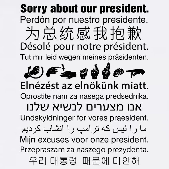 Sorry About Our President Bucket Hat