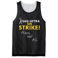 SAG AFTRA On Strike Actors Not AI Mesh Reversible Basketball Jersey Tank