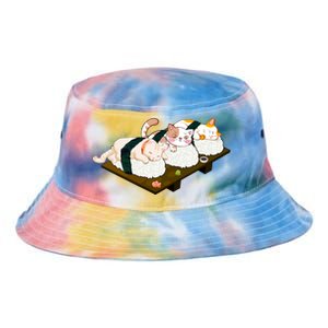 Sushi Anime Otaku Cat Kawaii Japanese Food Cat Lovers Gift Tie Dye Newport Bucket Hat