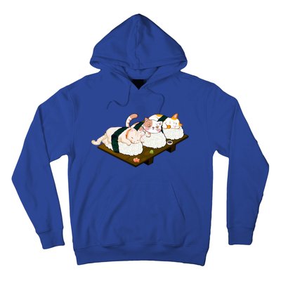 Sushi Anime Otaku Cat Kawaii Japanese Food Cat Lovers Gift Hoodie