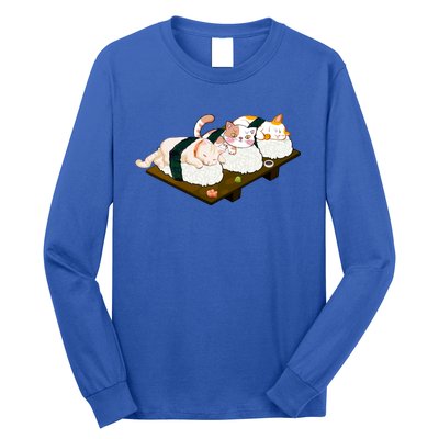 Sushi Anime Otaku Cat Kawaii Japanese Food Cat Lovers Gift Long Sleeve Shirt