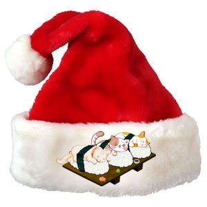 Sushi Anime Otaku Cat Kawaii Japanese Food Cat Lovers Gift Premium Christmas Santa Hat