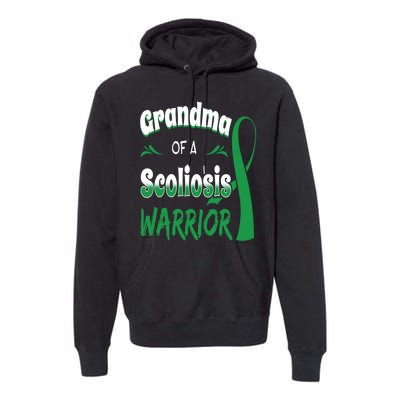 Scoliosis Awareness Orthopedic Scoliometer Grandma Grandmom Premium Hoodie