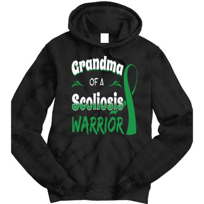 Scoliosis Awareness Orthopedic Scoliometer Grandma Grandmom Tie Dye Hoodie