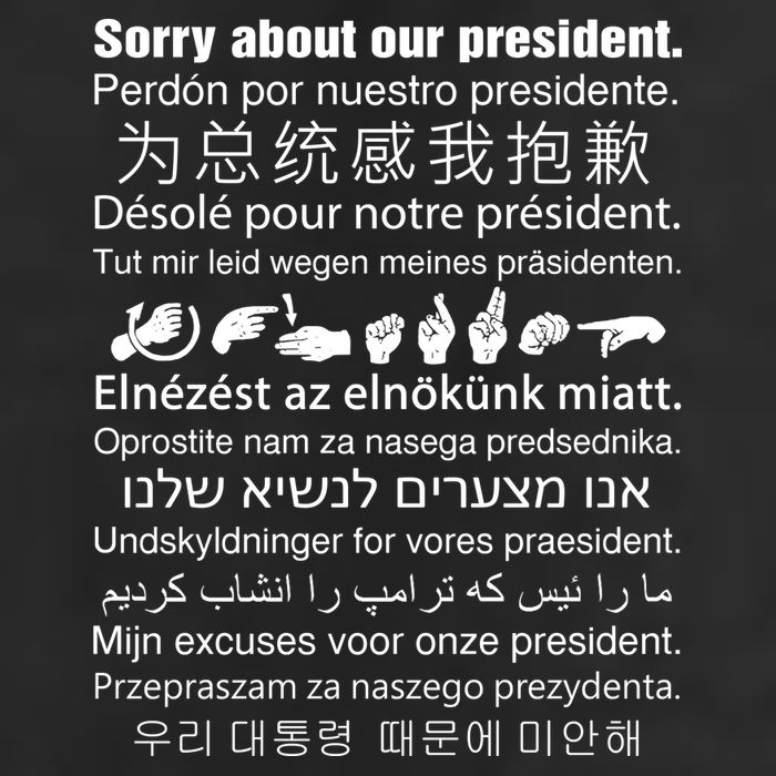 Sorry About Our President 11oz C Handle Ceramic Mug