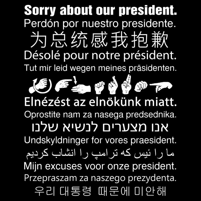 Sorry About Our President Wool Snapback Cap
