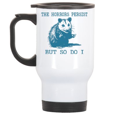 Sarcastic Angry Opossum Stainless Steel Travel Mug