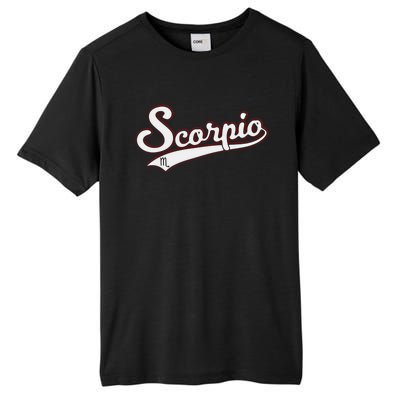 Scorpio Astrology October November Birthday Baseball Script Gift Tall Fusion ChromaSoft Performance T-Shirt