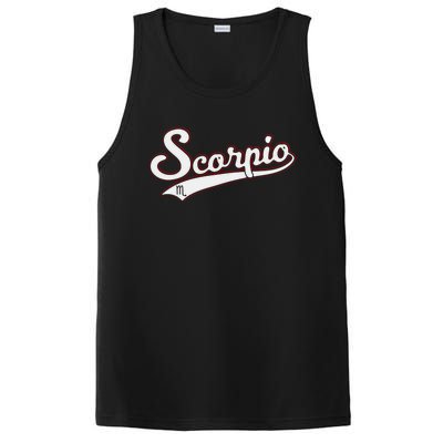 Scorpio Astrology October November Birthday Baseball Script Gift PosiCharge Competitor Tank