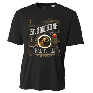 St. Augustine Of Hippo Pray For Us City God Catholic Cooling Performance Crew T-Shirt