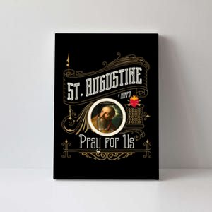 St. Augustine Of Hippo Pray For Us City God Catholic Canvas