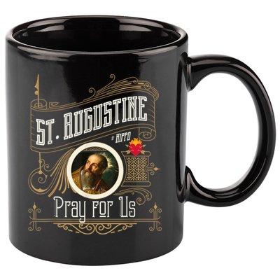 St. Augustine Of Hippo Pray For Us City God Catholic 11oz C Handle Ceramic Mug