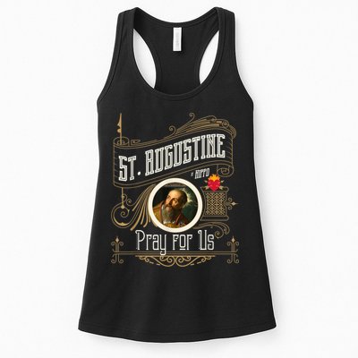 St. Augustine Of Hippo Pray For Us City God Catholic Womens Tank Top