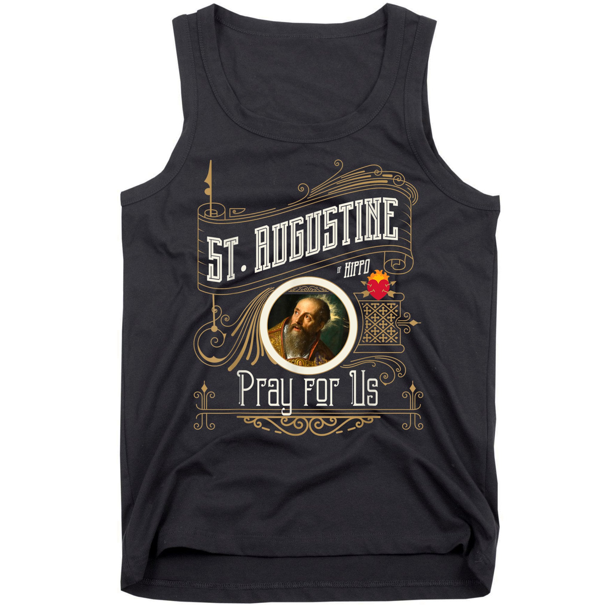 St. Augustine Of Hippo Pray For Us City God Catholic Tank Top