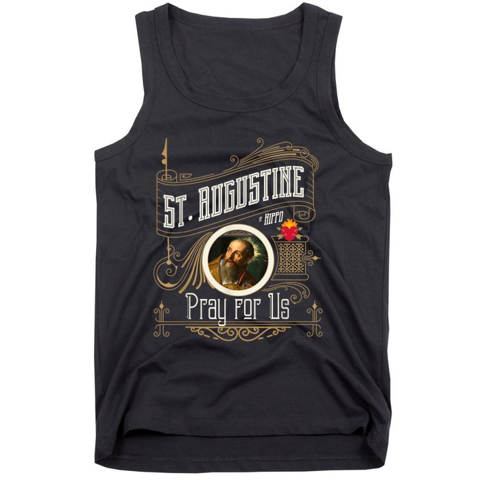 St. Augustine Of Hippo Pray For Us City God Catholic Tank Top