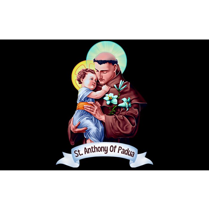 St Anthony Of Padua Holding Jesus Catholic Saint St Anthony Bumper Sticker