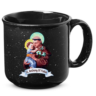 St Anthony Of Padua Holding Jesus Catholic Saint St Anthony 15oz Campfire Ceramic Mug