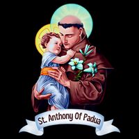 St Anthony Of Padua Holding Jesus Catholic Saint St Anthony 16 in Basic Backpack