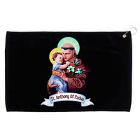 St Anthony Of Padua Holding Jesus Catholic Saint St Anthony Grommeted Golf Towel