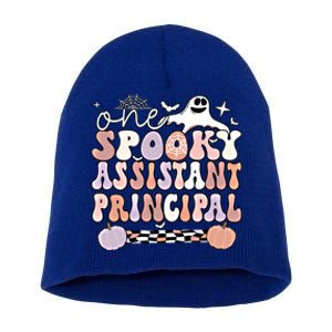 Spooky Assistant Principal Halloween Assistant Principals Great Gift Short Acrylic Beanie