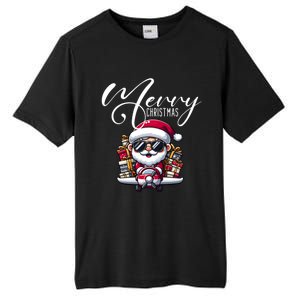 Santa And Plane Funny Merry Christmas Cute Xmas Great Gift Tall Fusion ChromaSoft Performance T-Shirt