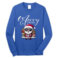 Santa And Plane Funny Merry Christmas Cute Xmas Great Gift Long Sleeve Shirt