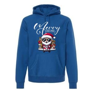 Santa And Plane Funny Merry Christmas Cute Xmas Great Gift Premium Hoodie