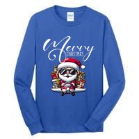 Santa And Plane Funny Merry Christmas Cute Xmas Great Gift Tall Long Sleeve T-Shirt