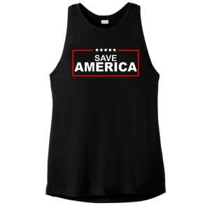 Save America Political Ladies PosiCharge Tri-Blend Wicking Tank