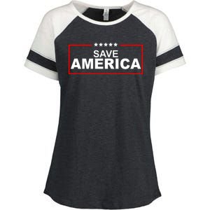 Save America Political Enza Ladies Jersey Colorblock Tee