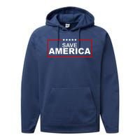 Save America Political Performance Fleece Hoodie