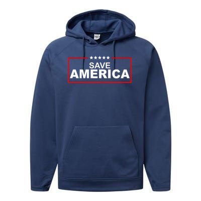 Save America Political Performance Fleece Hoodie