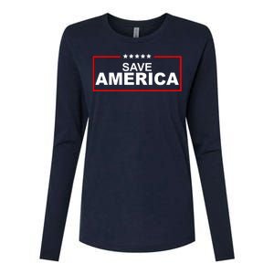 Save America Political Womens Cotton Relaxed Long Sleeve T-Shirt