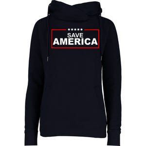 Save America Political Womens Funnel Neck Pullover Hood