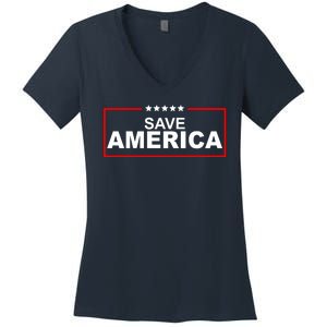 Save America Political Women's V-Neck T-Shirt