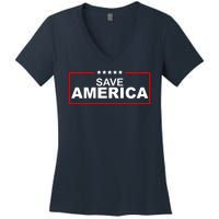 Save America Political Women's V-Neck T-Shirt