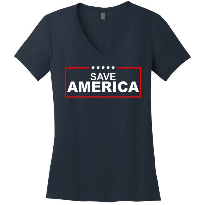 Save America Political Women's V-Neck T-Shirt