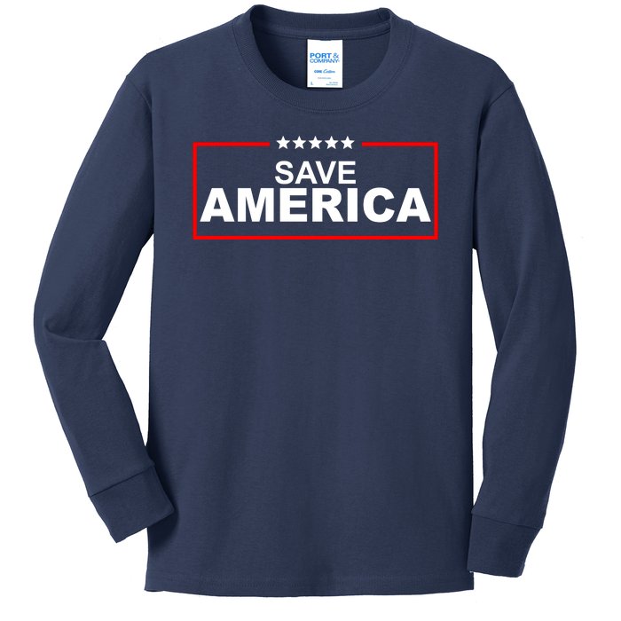 Save America Political Kids Long Sleeve Shirt