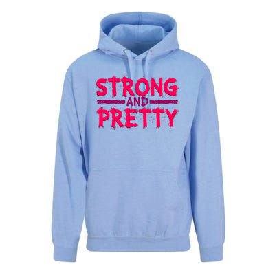 Strong And Pretty Weightlifting Fitness Gym Gift Unisex Surf Hoodie