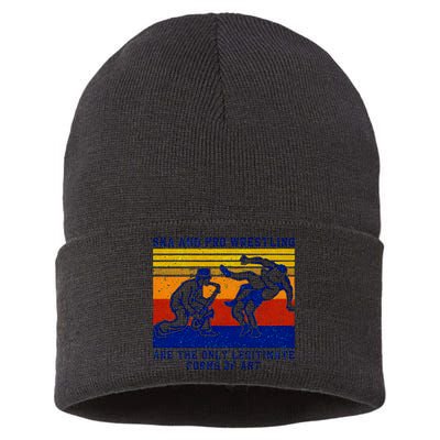 Ska And Pro Wrestling Are The Only Legitimate Forms Of Art Sustainable Knit Beanie