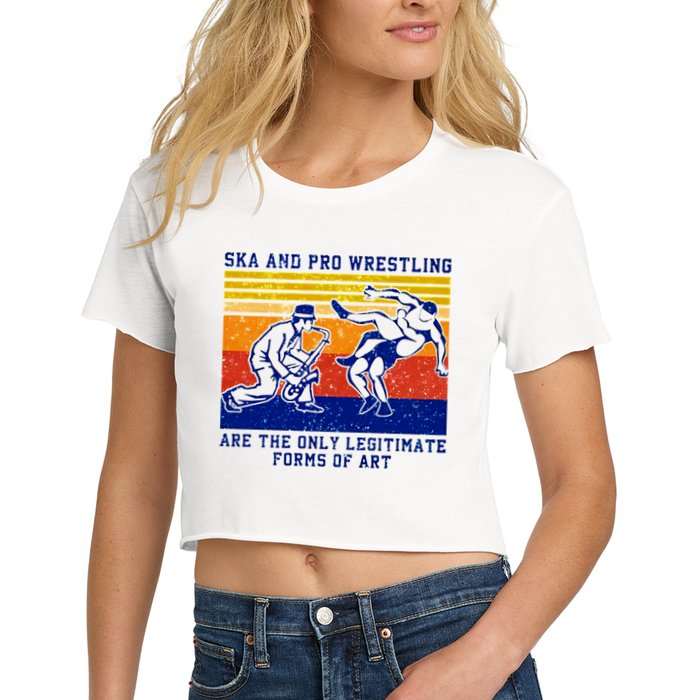 Ska And Pro Wrestling Are The Only Legitimate Forms Of Art Crop Top