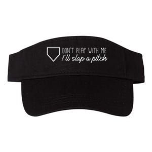 Slap A Pitch Softball Slapper Graphic Valucap Bio-Washed Visor