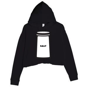 Salt And Pepper Best Friend Funny Halloween Gift Crop Fleece Hoodie