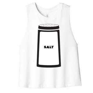 Salt And Pepper Best Friend Funny Halloween Gift Women's Racerback Cropped Tank