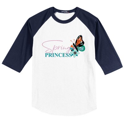 Spring And Princess Mother Daughter Baseball Sleeve Shirt