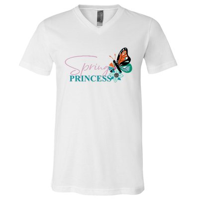 Spring And Princess Mother Daughter V-Neck T-Shirt